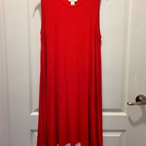 Style & Co Midi Sleeveless Swing Dress (L)